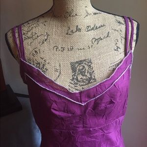 Crinkled Fabric Slipp Dress